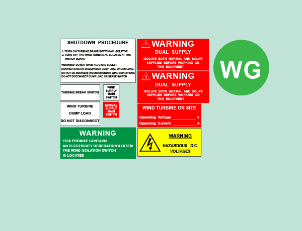 wind power label kit